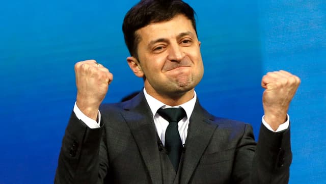 Polit-Neuling Wolodymyr Selenski. Polit-Neuling Wolodymyr Selenski.