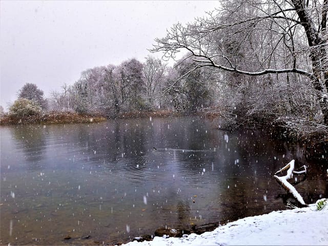 Schneeflocken in Altendorf