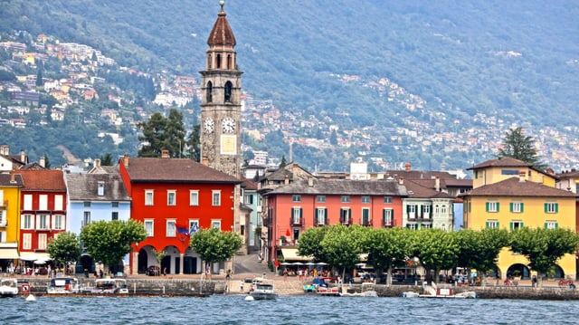 Blick vom See auf Ascona Blick vom See auf Ascona