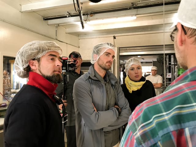 Team Julian in der Käserei