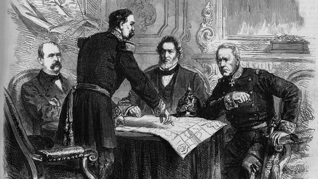 Skizze von Friedensverhandlungen 1871. Skizze von Friedensverhandlungen 1871.