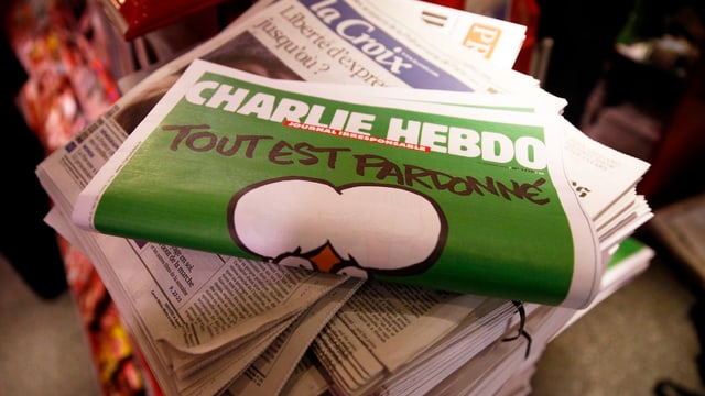Bild einer «Charlie Hebdo»-Ausgabe nach dem Anschlag Bild einer «Charlie Hebdo»-Ausgabe nach dem Anschlag