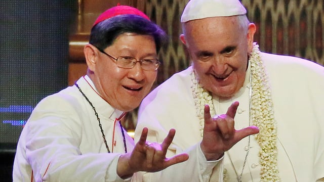 Papst Franziskus bei einem Besuch auf den Phlippinen