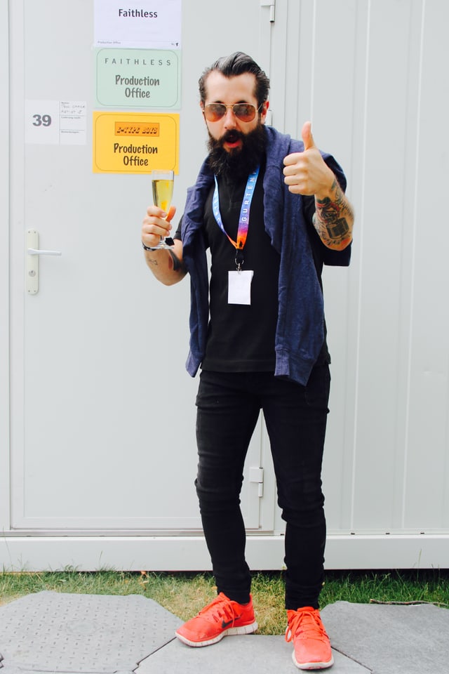 Andi Rohrer als VIP-Festivalbesucher.