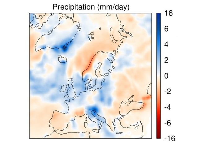 Europa-Karte, Grossbritannien blau eingefärbt Europa-Karte, Grossbritannien blau eingefärbt