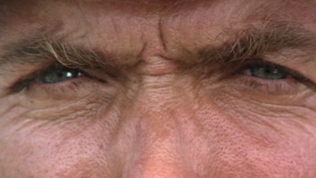 Nahaufnahme eines blauen Augenpaares Nahaufnahme eines blauen Augenpaares