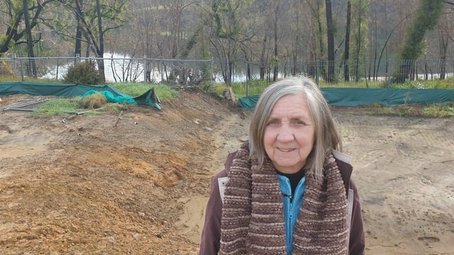 Will wieder am alten Ort bauen: Elaine Caswell zeigt sich kämpferisch. Will wieder am alten Ort bauen: Elaine Caswell zeigt sich kämpferisch.