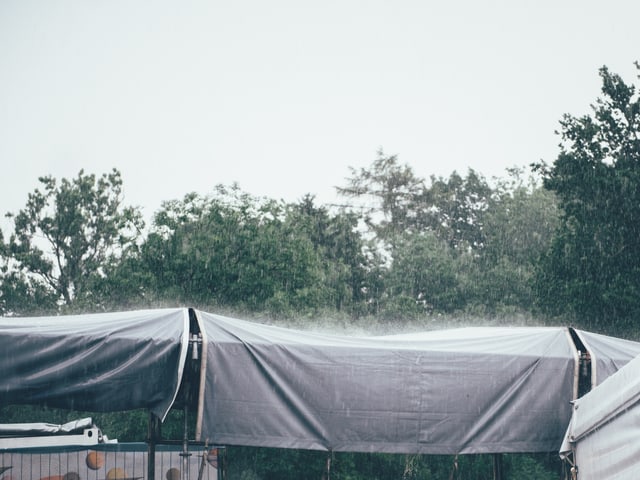 Regen am OpenAir St.Gallen.