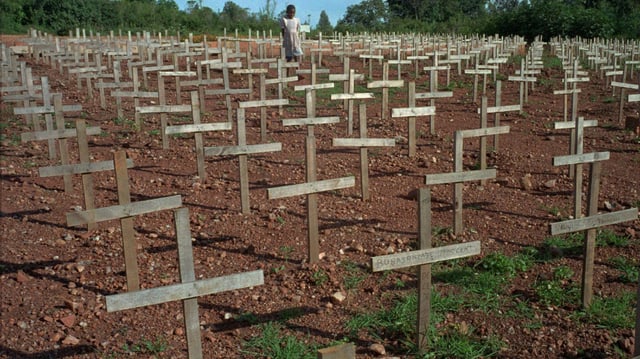 Ein Grab für die Opfer des Genozids in Kigali Ein Grab für die Opfer des Genozids in Kigali