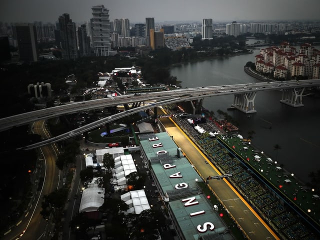 Der Circuit in Singapur. Der Circuit in Singapur.