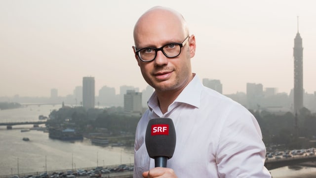 Für SRF im Ausland unterwegs: Korrespondent Pascal Weber in Kairo. Für SRF im Ausland unterwegs: Korrespondent Pascal Weber in Kairo.