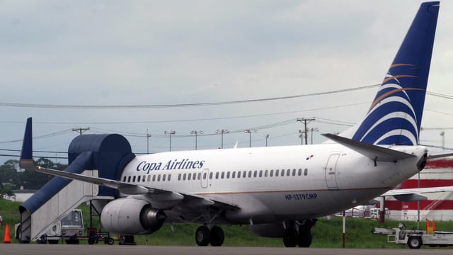 Maschine der Copa Airlines auf einem Rollfeld Maschine der Copa Airlines auf einem Rollfeld