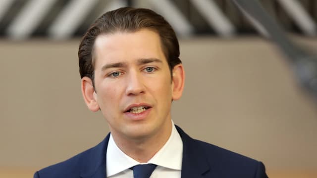 Der österreische Kanzler Sebastian Kurz Der österreische Kanzler Sebastian Kurz
