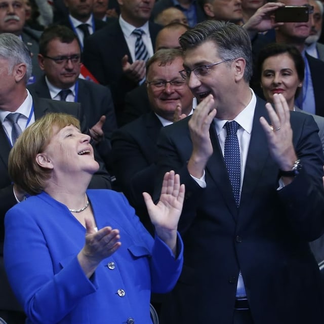 Merkel und Plenkovic Merkel und Plenkovic