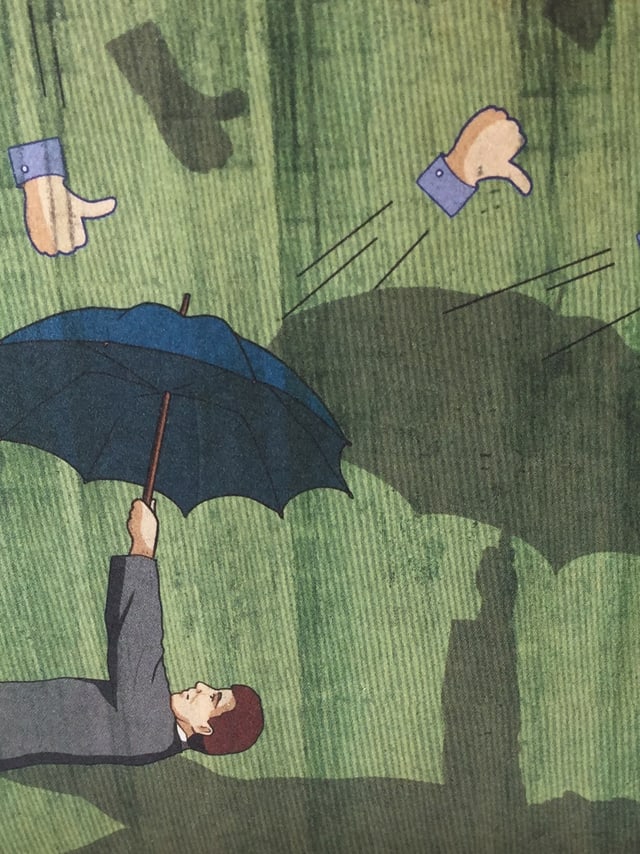 Illustration in «Die Kunst des guten Lebens» zu Kolumne Nummer 17 von El Bocho Illustration in «Die Kunst des guten Lebens» zu Kolumne Nummer 17 von El Bocho