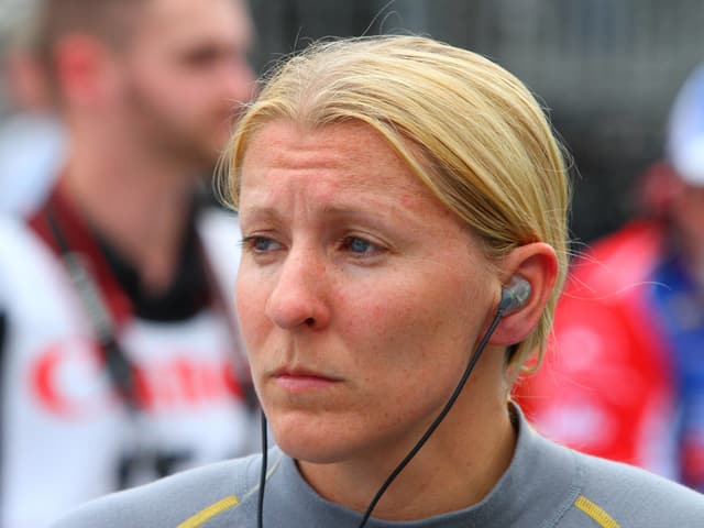 IndyCar-Fahrerin Pippa Mann. IndyCar-Fahrerin Pippa Mann.