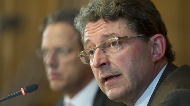 Il president da la Partida populara dal Grischun, Heinz Brand. Il president da la Partida populara dal Grischun, Heinz Brand.