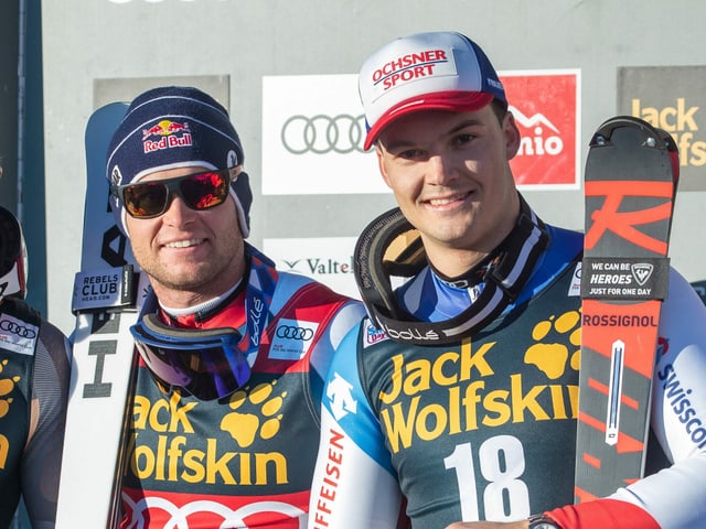 Alexis Pinturault (links) und Loïc Meillard. Alexis Pinturault (links) und Loïc Meillard.