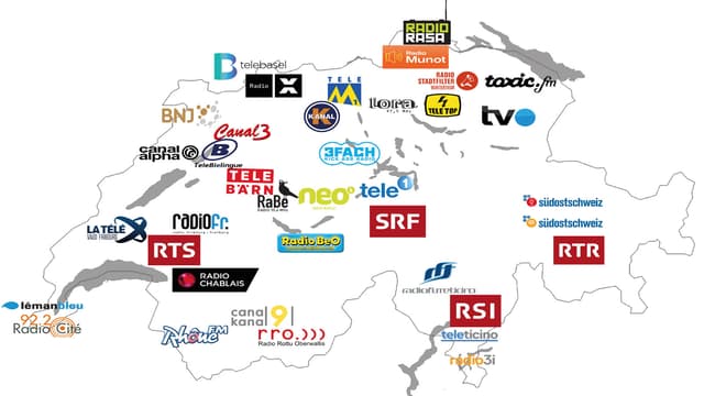 carta geografica cun tut ils radios privats locals e las televisiuns privatas carta geografica cun tut ils radios privats locals e las televisiuns privatas