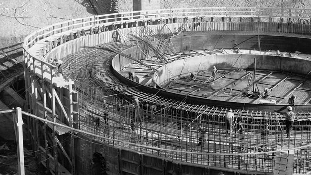 Baustelle von Beznau I. Baustelle von Beznau I.