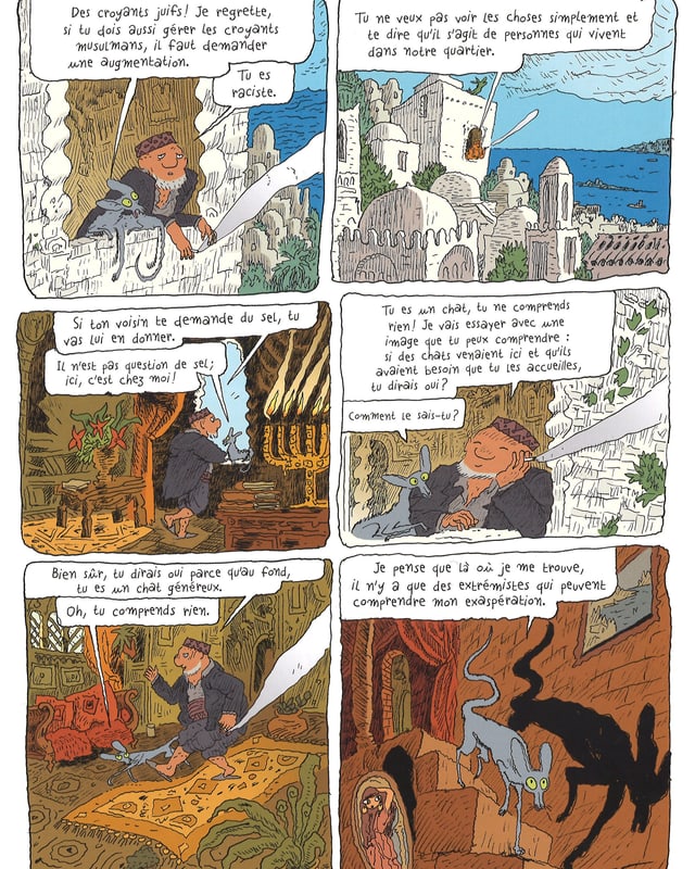 Eine Szene aus «Le Chat du Rabbin». Eine Szene aus «Le Chat du Rabbin».