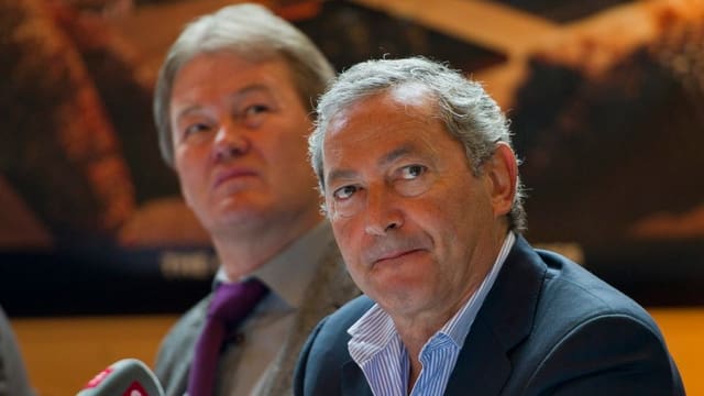 Bo Halvardsson und Sami Sawiris bei der Präsentation in Andermatt. Bo Halvardsson und Sami Sawiris bei der Präsentation in Andermatt.