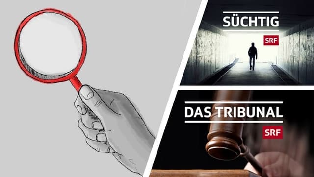 «Süchtig» oder «Das Tribunal»? Welche dieser beiden SRF-Sendungen soll der Publikumsrat der SRG Deutschschweiz an seiner August-Sitzung genauer unter die Lupe nehmen? «Süchtig» oder «Das Tribunal»? Welche dieser beiden SRF-Sendungen soll der Publikumsrat der SRG Deutschschweiz an seiner August-Sitzung genauer unter die Lupe nehmen?