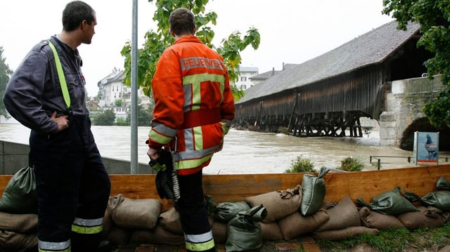 Hochwasser in Olten. Hochwasser in Olten.
