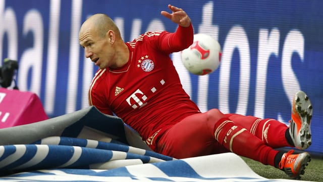 Arjen Robben fällt bei Bayern München aus. Arjen Robben fällt bei Bayern München aus.