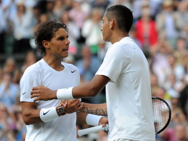 Nick Kyrgios eliminierte 2014 Rafael Nadal. Nick Kyrgios eliminierte 2014 Rafael Nadal.