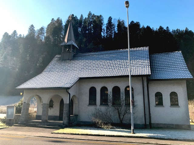 Die reformierte Kirche in Wiggen, im Kanton Luzern. Die reformierte Kirche in Wiggen, im Kanton Luzern.