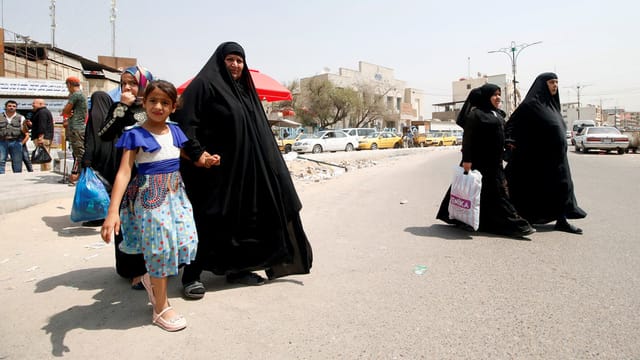 Strassenszene in Basra Strassenszene in Basra