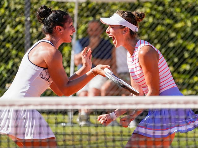 Belinda Bencic (rechts). Belinda Bencic (rechts).