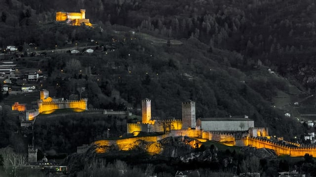 Die Burgen von Bellinzona. Die Burgen von Bellinzona.