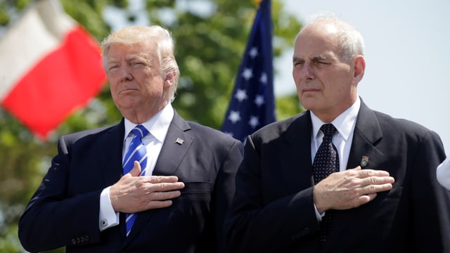 Trump und Kelly am 28. Juli in Washington. Trump und Kelly am 28. Juli in Washington.