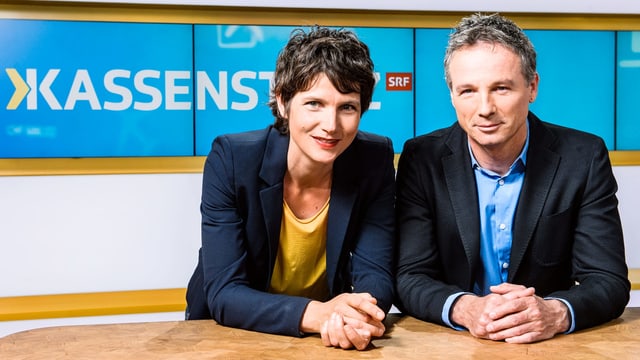 Kathrin Winzenried und Ueli Schmetzer, Moderatoren «Kassensturz» Kathrin Winzenried und Ueli Schmetzer, Moderatoren «Kassensturz»