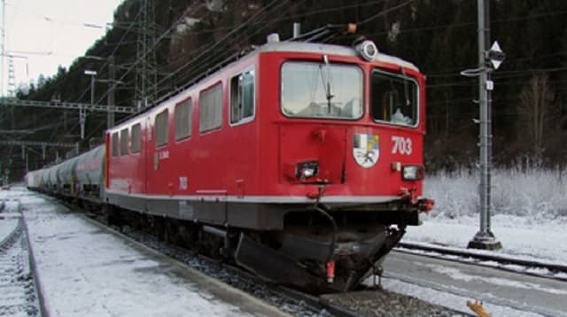 La locomotiva donnegiada a Rueun. La locomotiva donnegiada a Rueun.