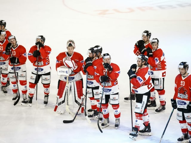 Die Spieler des EHC Visp. Die Spieler des EHC Visp.