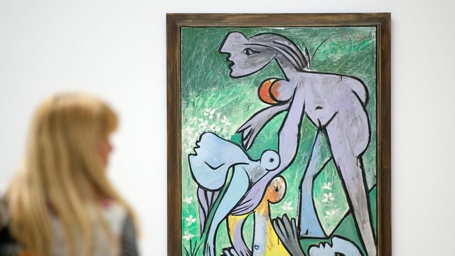 Frau vor Picasso Frau vor Picasso