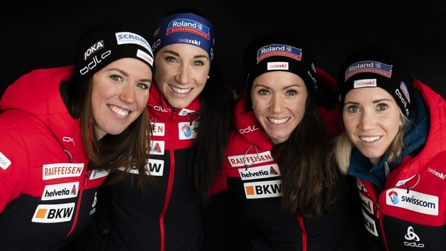 Selina Gasparin, Lena Häcki, Elisa Gasparin, Aita Gasparin Selina Gasparin, Lena Häcki, Elisa Gasparin, Aita Gasparin