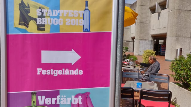 Schild Stadtfest Brugg Schild Stadtfest Brugg