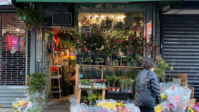 Fassade Blumenladen. Fassade Blumenladen.
