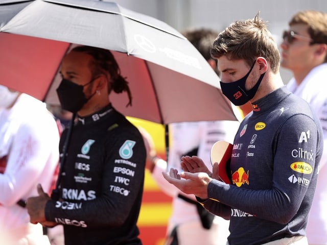 Lewis Hamilton und Max Verstappen Lewis Hamilton und Max Verstappen