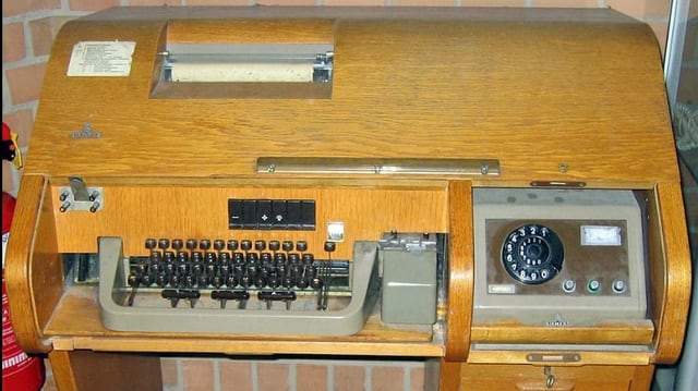 Ein Telex. Ein Telex.