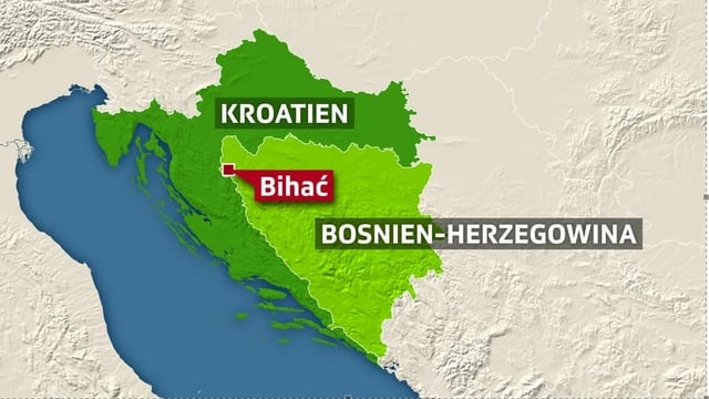 Das verelendete Lager Vucjak lag nahe an der Grenze zu Kroatien. Das verelendete Lager Vucjak lag nahe an der Grenze zu Kroatien.