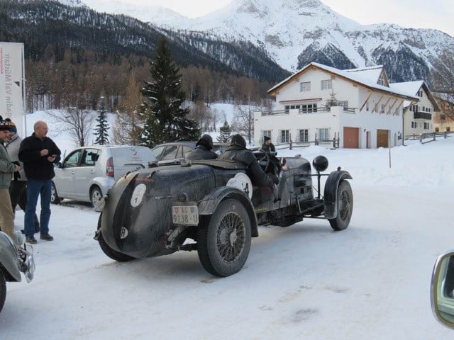 Louis Frey mit seiner Lagonda.