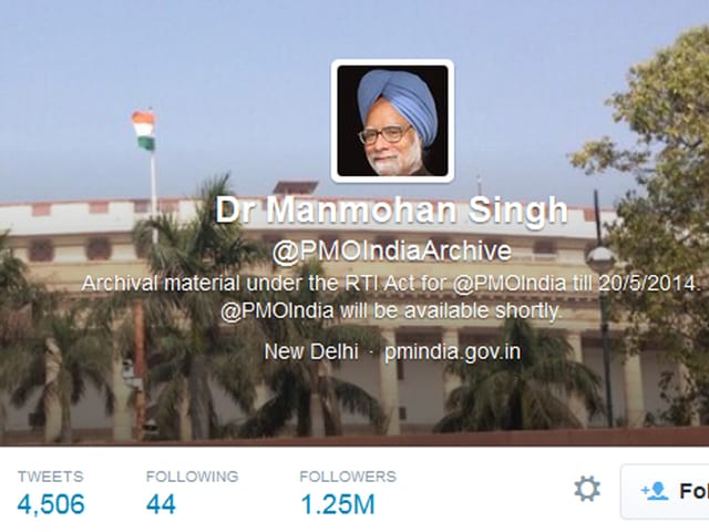Konto @PMOIndiaArchive Konto @PMOIndiaArchive