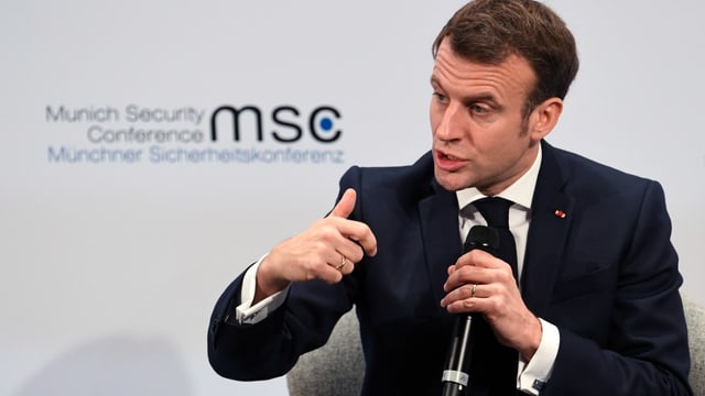 Macron an der Münchner Sicherheitskonferenz Macron an der Münchner Sicherheitskonferenz