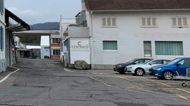 Eingang zum Gelände der Centravo in Othmarsingen. Eingang zum Gelände der Centravo in Othmarsingen.
