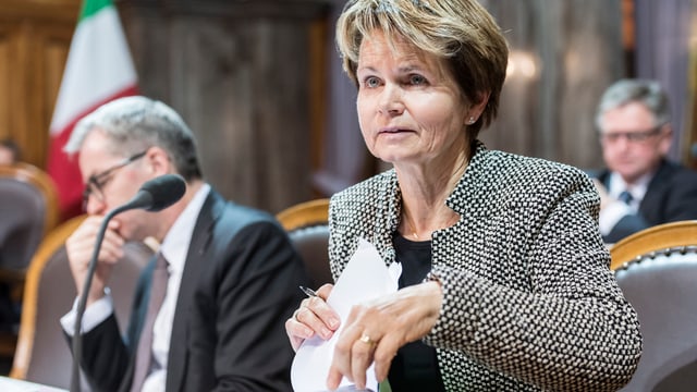Brigitte Häberli im Ständerat. Brigitte Häberli im Ständerat.